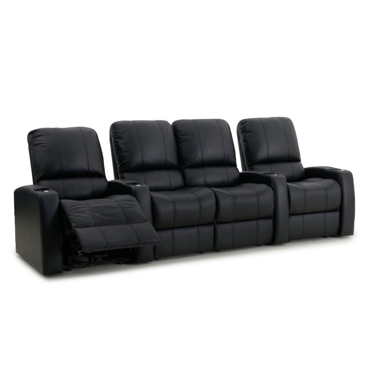 Leather Home Theater Seating with Cup Holder